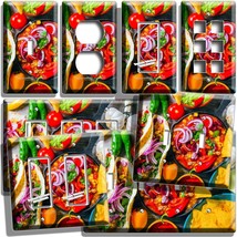 Mexican Food Table Tacos Corn Chips Light Switch Outlet Wall Plate Kitchen Decor - £8.98 GBP+