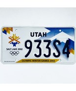 2002 United States Utah Olympic Winter Games Passenger License Plate 933S4 - $21.77