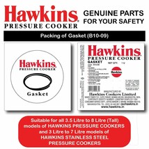 Hawkins B10-09 Gasket for 3.5 to 8-Liter Pressure Cooker Sealing Ring, M... - £9.58 GBP