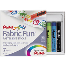 Pentel Arts Fabric Fun Pastel Dye Sticks (7/box) - $16.27