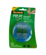 Scotch 3M Pop-Up Tape Deskgrip Dispenser Pre Cut Tape Strips 150 Blue New - $31.18 CAD