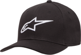 Alpinestars Mens Ageless Curve Hat Flexfit Cap Lid Black/White S/M - £21.31 GBP