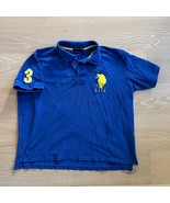 U.S. Polo Assn. Blue Big Polo #3 Shirt XL Y2K - $467.16 MXN