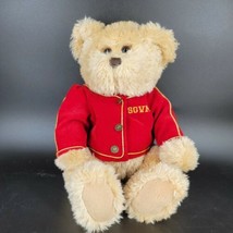 It&#39;s All Greek To Me Bear 9&quot; Beige Davon SGVM Jacket with buttons Soft F... - $9.12