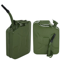 2Pcs 20L 5Gallon Military Style Jerry Green Can Tank Storage Steel New - £92.57 GBP