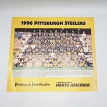 Pittsburgh Steelers 1996 Team Photo Schedule Pittsburgh Post Gazette - £42.87 GBP