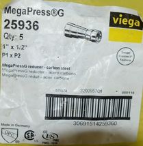 Viega MegaPress G 25936 Reducer Carbon Steel Smart Connect Feature  Bag of 5 image 6