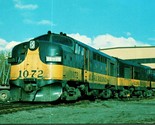 Alaska Railroad Freight Train Engine 1072 Alco RS1 UNP Chrome Postcard 1... - $3.51