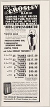 1936 Print Ad Crosley Super Sensitive Radios Ceramic Dials Cincinnati,Ohio - £7.38 GBP