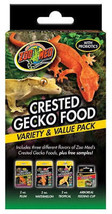 Zoo Med Crested Gecko Gourmet Food Variety Pack with Probiotics - £20.59 GBP