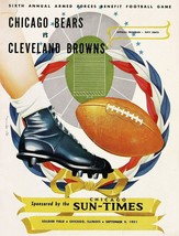 1951 CHICAGO BEARS vs CLEVELAND BROWNS 8X10 PHOTO FOOTBALL PICTURE NFL - £3.86 GBP