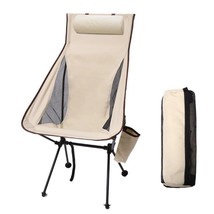 Silla Plegable Reposacabez Turístico Portátil Aleación Aluminio Pesca Ex... - £48.75 GBP