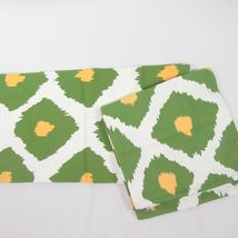 Pottery Barn Ikat Printed Yellow Green 2-PC 20-inch Square Pillow Covers - $68.00