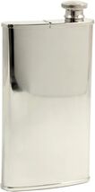 Bey-Berk 4 oz. Stainless Steel Mirrored Flask with Cigar Storage - $32.95