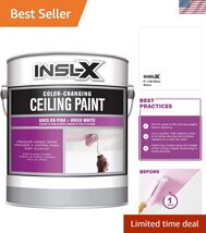 Color-Changing Acrylic Ceiling Paint, White, 1 Gallon, 128 Fl Oz Pack of 1 - $95.02