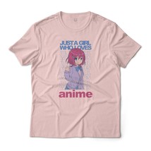 Just A Girl Who Loves Anime Graphic Tee Unisex - £19.97 GBP