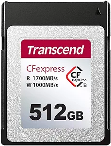 Transcend TS512GCFE820 CFexpress 820 Type B Memory Card for 4K Video Cap... - $204.99