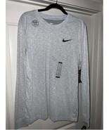 Men’s Nike Dri Fit Long Sleeve T-Shirt Gray - $35.53