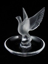 Vintage Lalique Thalie Bird Pin~Ring Tray~Signed~Perfect~Last One~Amazing Gift - £105.78 GBP
