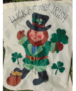 Luck of the Irish St. Patrick&#39;s Day Yard Flag 32 x 30  2-Sided for Flag ... - $20.17 CAD