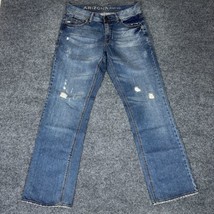 Arizona Jeans Mens 32x32 (33x31) Slim Straight Denim Low Rise Distressed... - $23.80