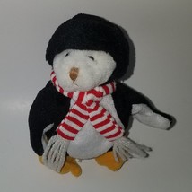 VTG GANZ 1995 Wee Bear Village White Teddy Bear Plush Penguin Costume Small 5" - £6.62 GBP