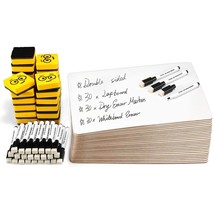 Double Sided Dry Erase Boards, Ohuhu 30-Pack 9 x 12 Inch Whiteboards Set, Includ - £58.98 GBP