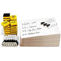 Double Sided Dry Erase Boards, Ohuhu 30-Pack 9 x 12 Inch Whiteboards Set... - $73.99