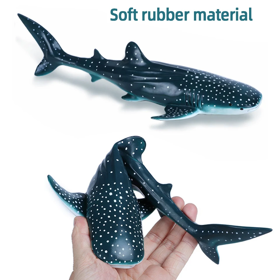 Soft rubber sea life simulation action figure animal model toys for children kids whale thumb200