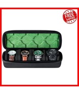 Unique Men&#39;s Watch Travel Case - 4 Slots for Watches Up to 55mm Face Size - $660.61 MXN