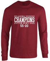 Oklahoma Sooners 2020 Cotton Bowl Champions Long Sleeve T-Shirt - $22.99