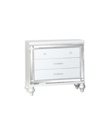 White Wood Mirrored Nightstand - $592.22 CAD