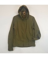 NAU Mens Small S Green Lightweight Hooded Windbreaker Lightbeam Jacket - $37.69