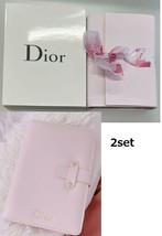 Christian Dior Novelty 2 Set Diary Notebook Notepad pink flower cute note books - £133.50 GBP