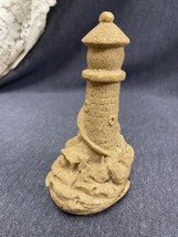 Lighthouse Sand Finish 6"H Resin Figure Nautical Tropical Home Decor Light House - $5.94