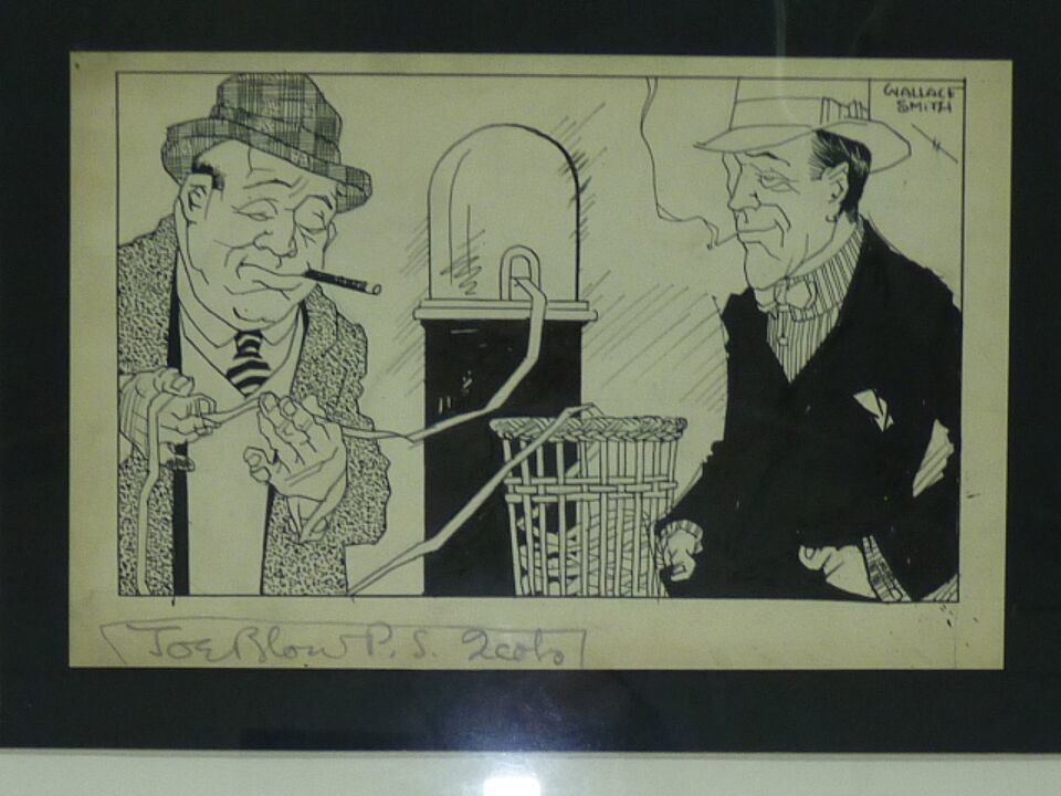 Original Vtg American Wallace Smith 1920&#39;s Drawing Ink &amp; Pen, Joe Blow P... - $506.00