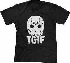 Jason Mask TGIF Halloween Horror T-Shirt High Quality Cotton Men and Women - £17.53 GBP
