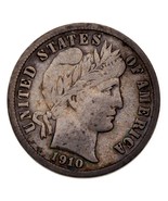 1910-S 10C Barber Dime Fine Condition, Nice Detail for Grade, Complete L... - $1,125.43 MXN
