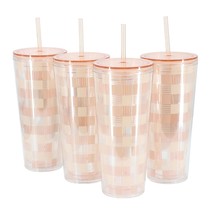 Mr. Coffee Modern Euphoria 4 Piece 23 Ounce Plastic Tumbler with Straw a... - $1,024.14 MXN