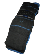 NEW 6 Pr MENS PERRY ELLIS Portfolio BLUE Comfort Fit SOCKS 7 - 12 Arch S... - £27.17 GBP
