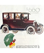 Ford Fordor Sedan 1926 Advertisement Lithograph Automobilia Child Umbrel... - £46.98 GBP