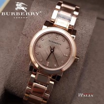 Burberry BU9215 The City Rose Gold Ion Plated Ladies Watch - 26mm - Warr... - $318.00