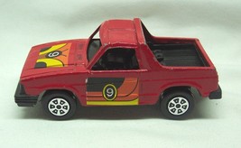 Vintage 1970&#39;s TOOTSIE TOY Red Pickup Truck #9 Race Metal Toy CAR Tootsi... - $16.34