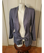 H&amp;M Studio Conscious Ladies Blue Half Size 4 Tie Front Two Pocket Robe (... - £69.95 GBP