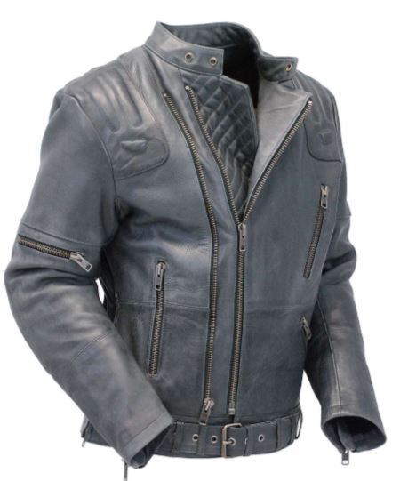 New Cruiser Vented Leather Jacket, Handmade Biker Leather Jacket 2019