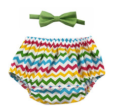 2 pcs Boy Cake Smash Outfit  First Birthday  Bloomers and bow tie - £6.08 GBP