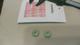 Chanel Button Single 16 mm green mint  - £19.66 GBP