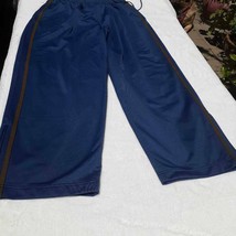 Gap Womens Activewear Pants Blue Elastic Waist Zipper Hem USA L - £9.40 GBP