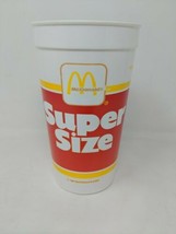 McDonald's Super Size Drink Cup Plastic 1987 1980s 80s VTG Clean - $24.74