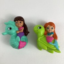 Fisher Price Dora The Explorer Mermaid Water Bath Squirt Toy Turtle Seahorse Lot - £15.57 GBP